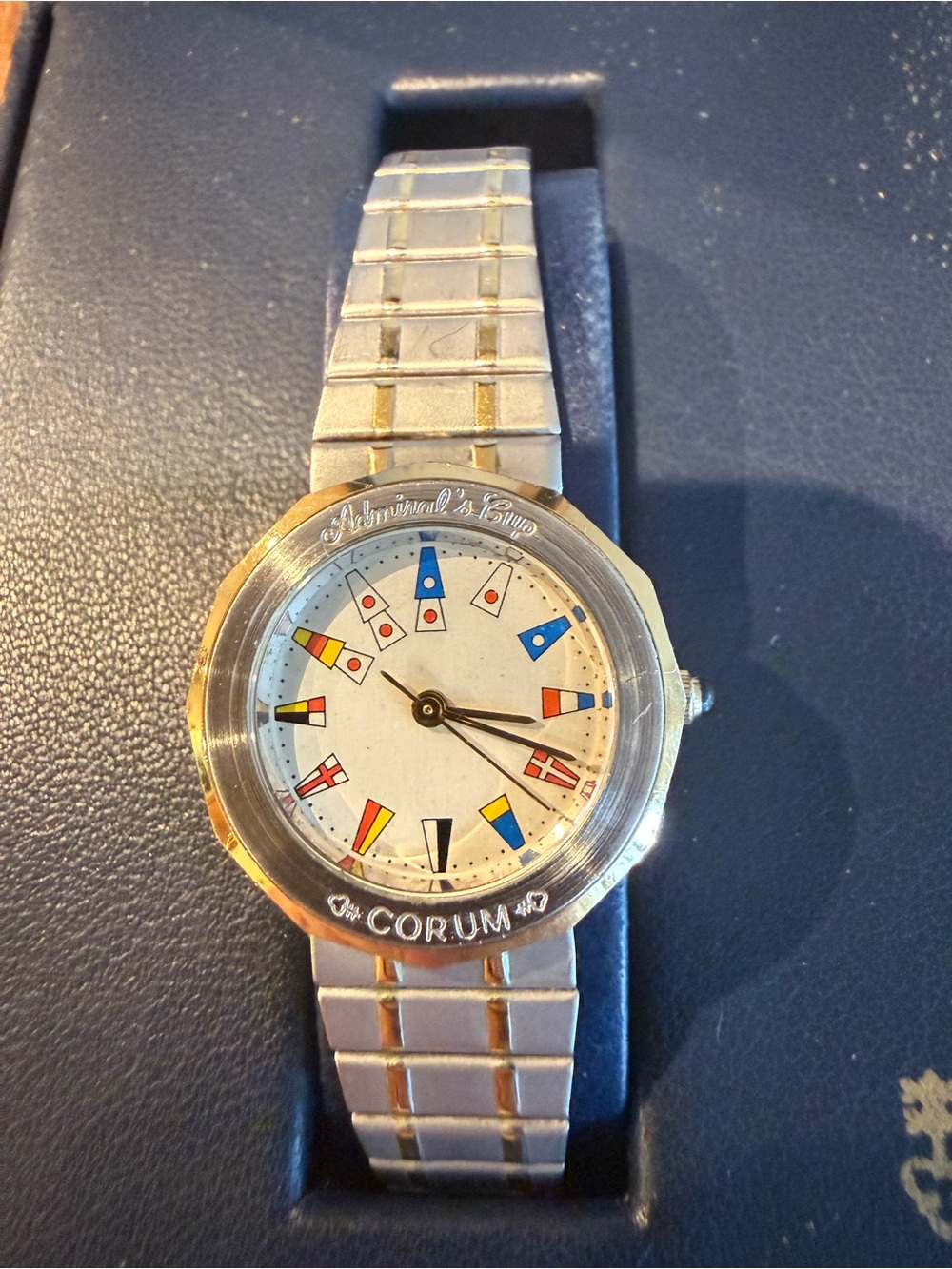 Corum Admiral's Cup Women's Watch - 18k Gold plated and stainless steel
